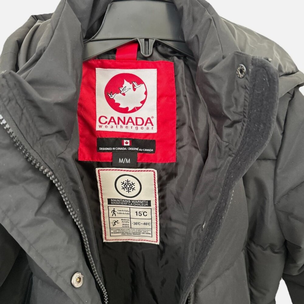 Canada Weather Gear Women’s Longline Black Puffer Parka - Picture 8 of 14